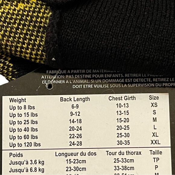 Boston Bruins NHL Officially Licensed Petwear Knit Holiday Dog Sweater XS NWT - Picture 5 of 10